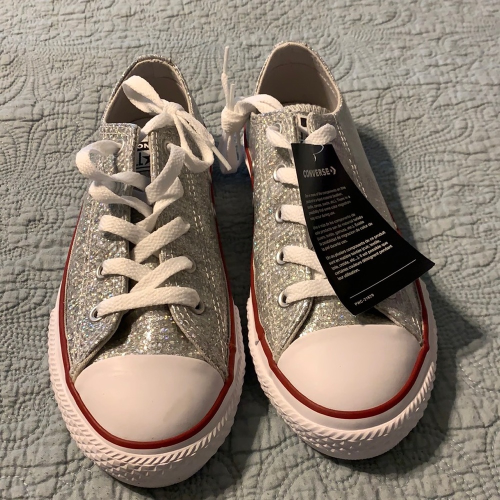 Sparkle Silver Converse